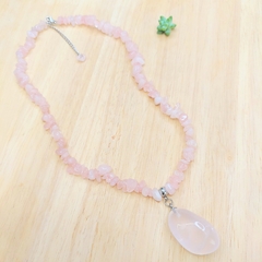 Choker De Quartzo Rosa