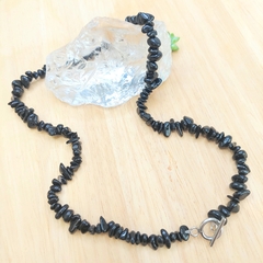 Choker De Cascalho De Turmalina Negra - comprar online