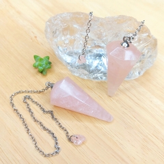 Pêndulo de Quartzo Rosa