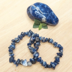 Pulseira de Cascalho de Sodalita