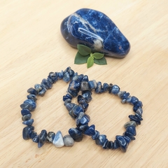 Pulseira de Cascalho de Sodalita na internet