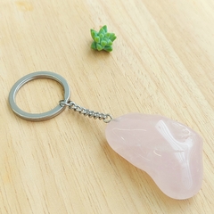 Chaveiro de Quartzo Rosa - comprar online