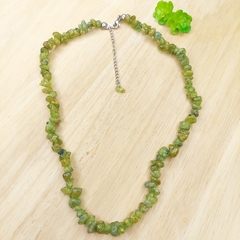 Choker de Cascalho de Peridoto