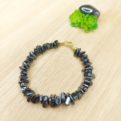 Pulseira De Cascalho De Hematita - Com Fecho - comprar online