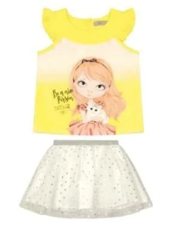 Conjunto Blusa e Saia de Tule Trick Nick