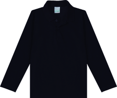 CAMISA POLO INFANTIL MENINO GOLA ESPORTE EM MEIA MALHA MALWEE KIDS PRETO