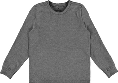 CAMISETA INFANTIL UNISSEX DECOTE REDONDO EM MALHA UV50+ MALWEE KIDS CINZA