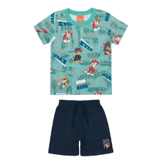 Conjunto Bermuda e Camiseta Patrulha Canina Malwee