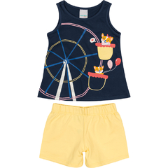 Conjunto Blusa e Shorts Malwee Kids