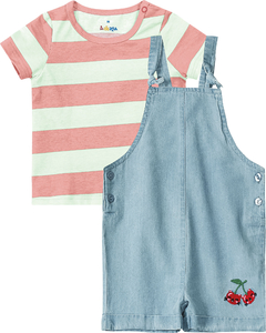 Conjunto Meia Malha e Jeans Leve Menina Zig Zig Zaa