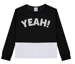 BLUSA YEAH MEIA MALHA MENINA MALWEE