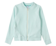 JAQUETA MALHA CANELADA MENINA MALWEE KIDS VERDE