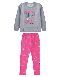 CONJUNTO MOLETOM MENINA MALWEE KIDS