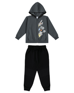 CONJUNTO MANGA LONGA MOLETOM DINOSSAURO MALWEE KIDS na internet