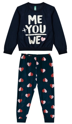 PIJAMA ME YOU WE MEIA MALHA MENINA MALWEE