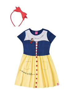 Vestido Branca de Neve Malwee