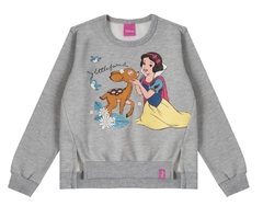 BLUSÃO BRANCA DE NEVE DISNEY MOLETOM MENINA MALWEE