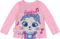 BLUSA MEIA MALHA MENINA ZIG ZIG ZAA