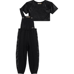 Conjunto Malha Foil E Moletom Menina Carinhoso