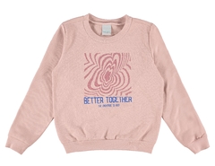 BLUSÃO INFANTIL MENINA BETTER EM MOLETOM FLANELADO MALWEE KIDS ROSA