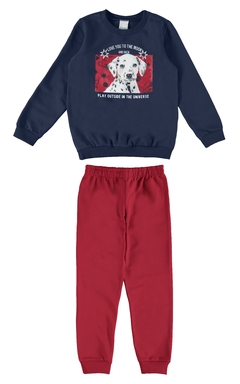 CONJUNTO INFANTIL MENINA EM MOLETOM MALWEE KIDS
