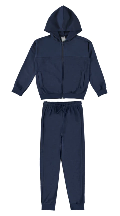 CONJUNTO INFANTIL MENINO EM MOLETINHO RAJADO MALWEE