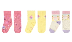 Kit Meia 3 Pares Cano Curto Malwee