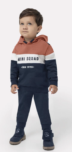 Conjunto Menino Mini Squad Em Moletom Flanelado Carinhoso