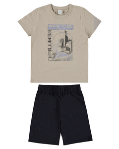 CONJUNTO INFANTIL MENINO EM MOLETINHO MALWEE KIDS