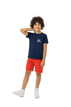 CONJUNTO INFANTIL MENINO BOLSO PEITORAL EM MOLETINHO MALWEE KIDS AZUL - comprar online