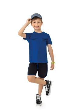 CONJUNTO INFANTIL MENINO ESTAMPA LETTERING EM ALGODÃO MALWEE KIDS
