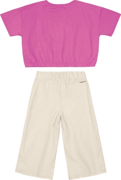 Conjunto Menina Wow Em Malha Texturizada Carinhoso - comprar online