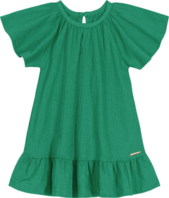 Vestido Menina Manga Godê Em Malha Texturizada Carinhoso - comprar online