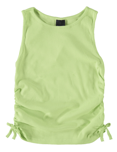 REGATA MENINA FRANZIDO LATERAL EM RIBANA MALWEE KIDS VERDE - comprar online