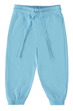 CALÇA INFANTIL UNISSEX EM SUEDINE DE ALGODÃO MALWEE KIDS AZUL