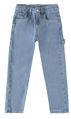 CALÇA INFANTIL MENINO CINTURA MÉDIA EM MALHA DENIM MALWEE KIDS AZULLWEE KIDS AZUL