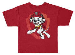 CAMISETA INFANTIL MENINO PATRULHA CANINA® EM ALGODÃO MALWEE KIDS VERMELHO - comprar online