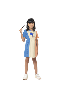 VESTIDO INFANTIL PAPA-LÉGUAS LOONEY TUNES® EM ALGODÃO MALWEE KIDS AZUL - comprar online