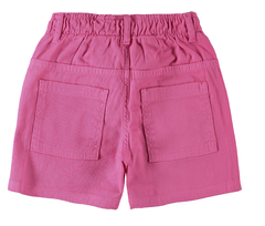 SHORTS INFANTIL MENINA COM FAIXA EM SARJA COM ELASTANO MALWEE KIDS PINK - comprar online