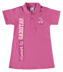 VESTIDO POLO INFANTIL VAMOS LÁ GAROTA! EM ALGODÃO MALWEE KIDS