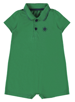 MACACÃO INFANTIL MENINO BÁSICO EM MEIA MALHA MALWEE KIDS VERDE