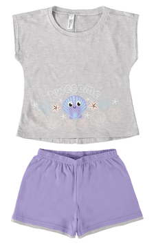 PIJAMA INFANTIL MENINA AWESOME EM ALGODÃO MALWEE KIDS