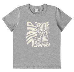 CAMISETA INFANTIL JUMP AND RIDE SKATE EM ALGODÃO MALWEE KIDS CINZA