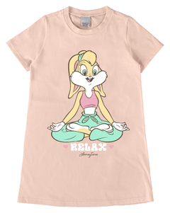 CAMISOLA INFANTIL MENINA LOONEY TUNES® EM ALGODÃO MALWEE KIDS ROSA