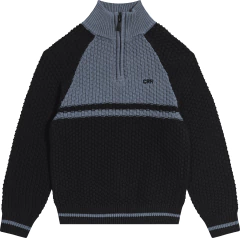 BLUSÃO MENINO ZÍPER FRONTAL EM TRICÔ - CARINHOSO PRETO - comprar online