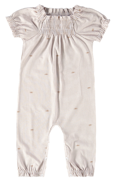MACACÃO INFANTIL MENINA EM ALGODÃO MALWEE KIDS MARROM - comprar online