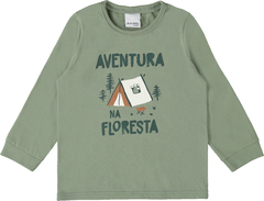CAMISETA INFANTIL MENINO O EM ALGODÃO MALWEE KIDS VERDE