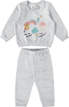 CONJUNTO INFANTIL MENINA EM MOLETOM MALWEE KIDS