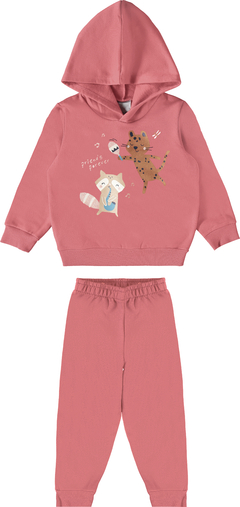 CONJUNTO INFANTIL MENINA EM MOLETOM MALWEE KIDS