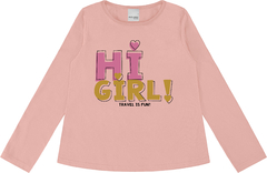 BLUSA INFANTIL MENINA MANGA LONGA EM ALGODÃO MALWEE KIDS